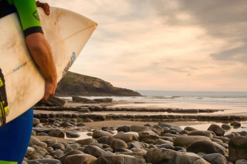 Surfing At Dunraven Bay