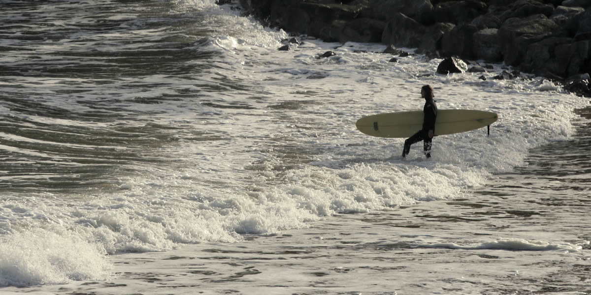 Surfing near Hide St Donats